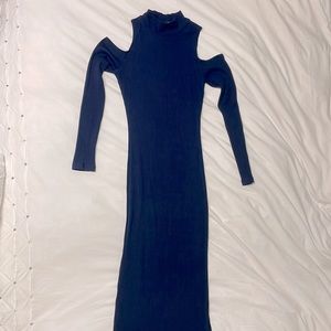 Nasty Gal Line it Ribbed midi dress